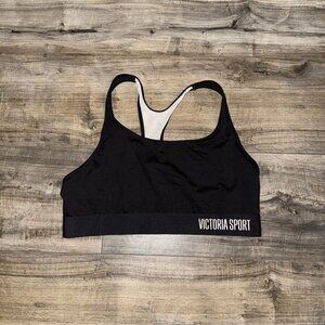 VICTORIA SPORT Size L Womens Unlined Wireless Pull On Racer Back Sports Bra